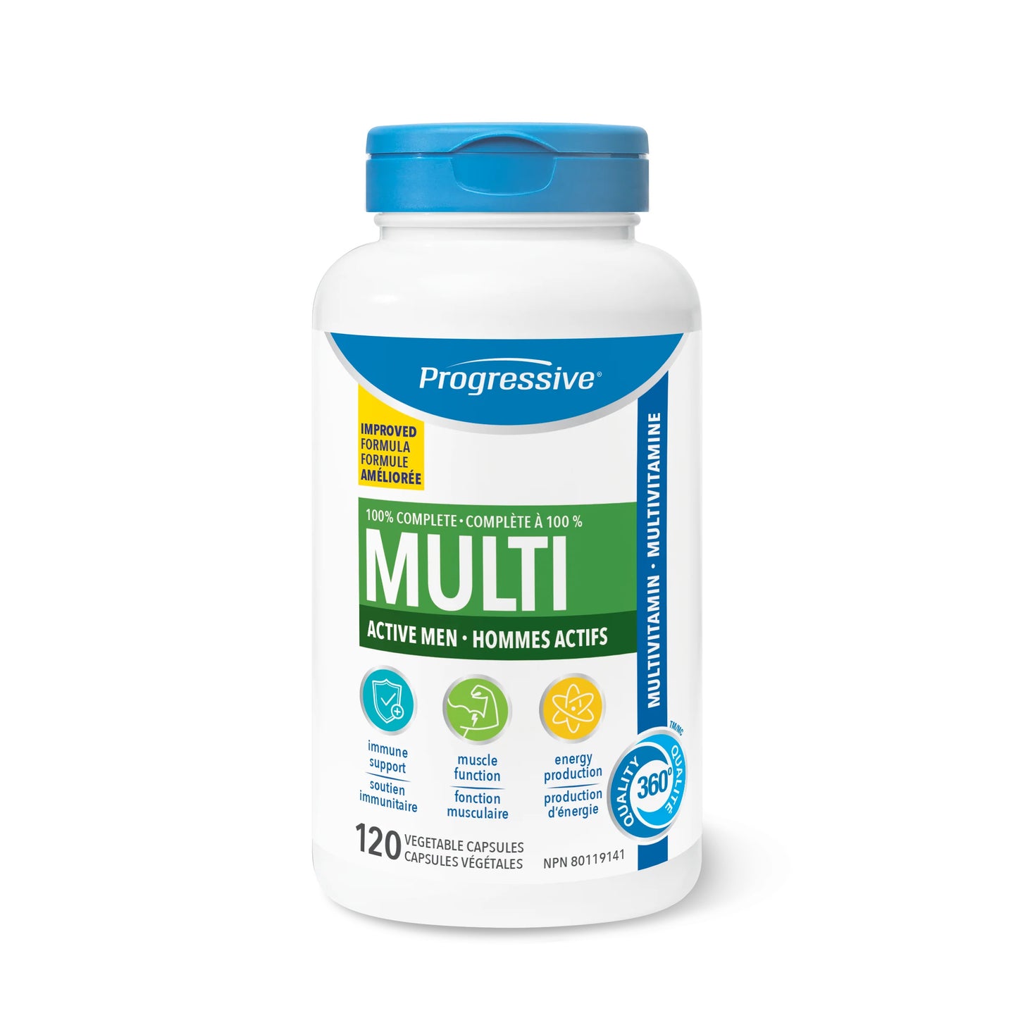 Progressive: Multivitamin for Active Men 120 Capsules