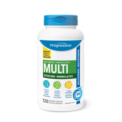 Progressive: Multivitamin for Active Men 120 Capsules