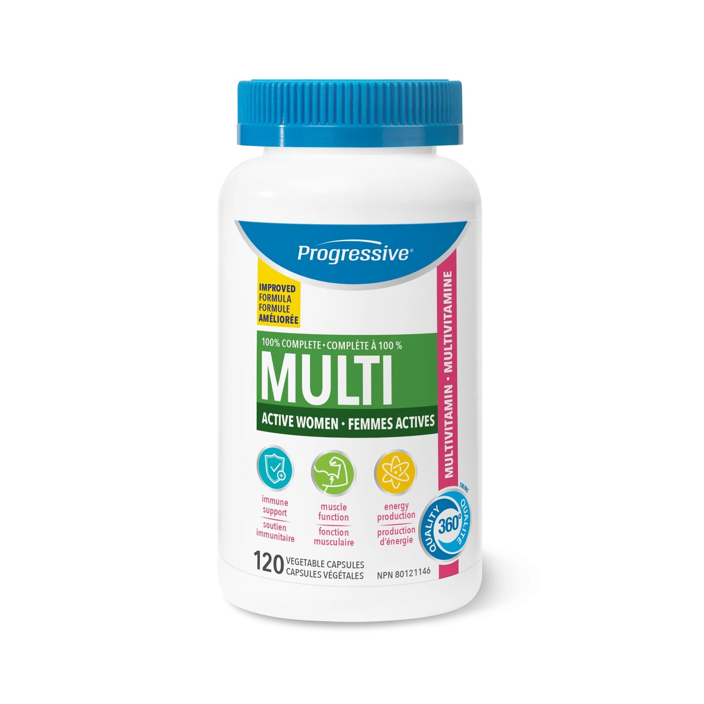 Progressive: Multivitamin for Active Women 120 Capsules