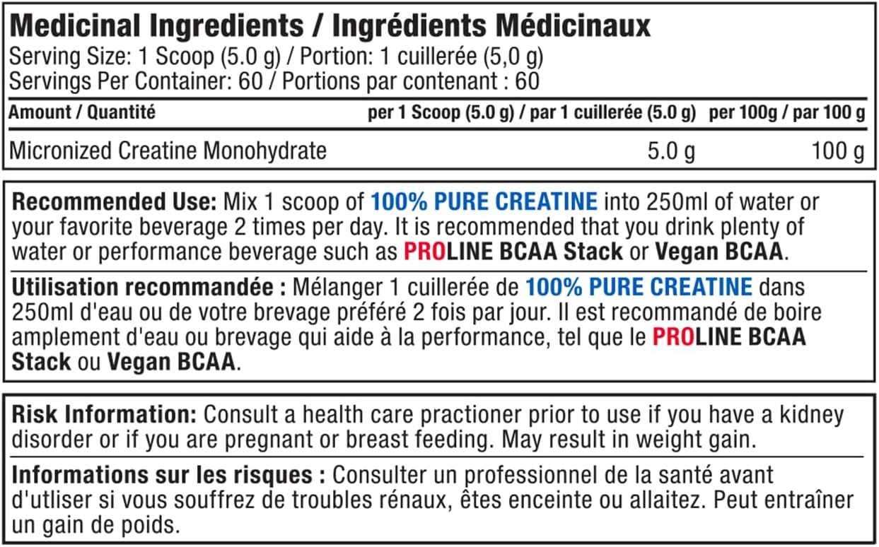 Proline: Micronized Creatine Monohydrate 300g