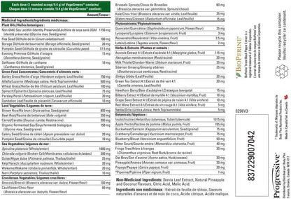 Progressive: VegeGreens 60 Servings