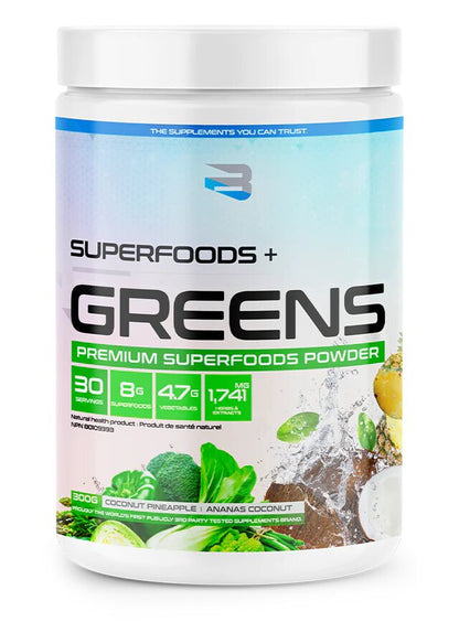 Believe Supplements: Organic Greens 30 Servings