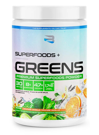 Believe Supplements: Organic Greens 30 Servings