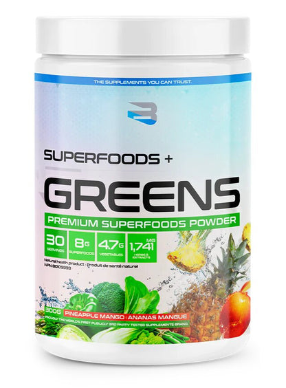 Believe Supplements: Organic Greens 30 Servings