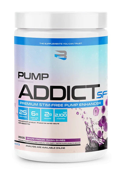 Believe Supplements: Pump Addict Stim Free 25 Servings