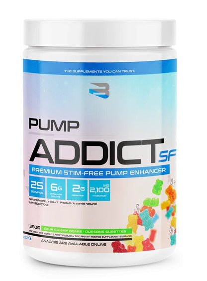 Believe Supplements: Pump Addict Stim Free 25 Servings