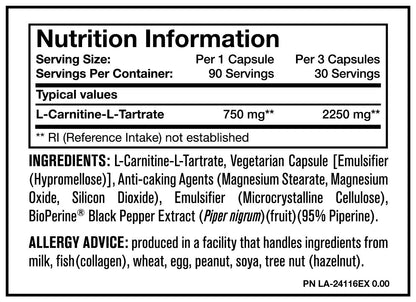 Mutant: L-Carnitine 120 Capsules