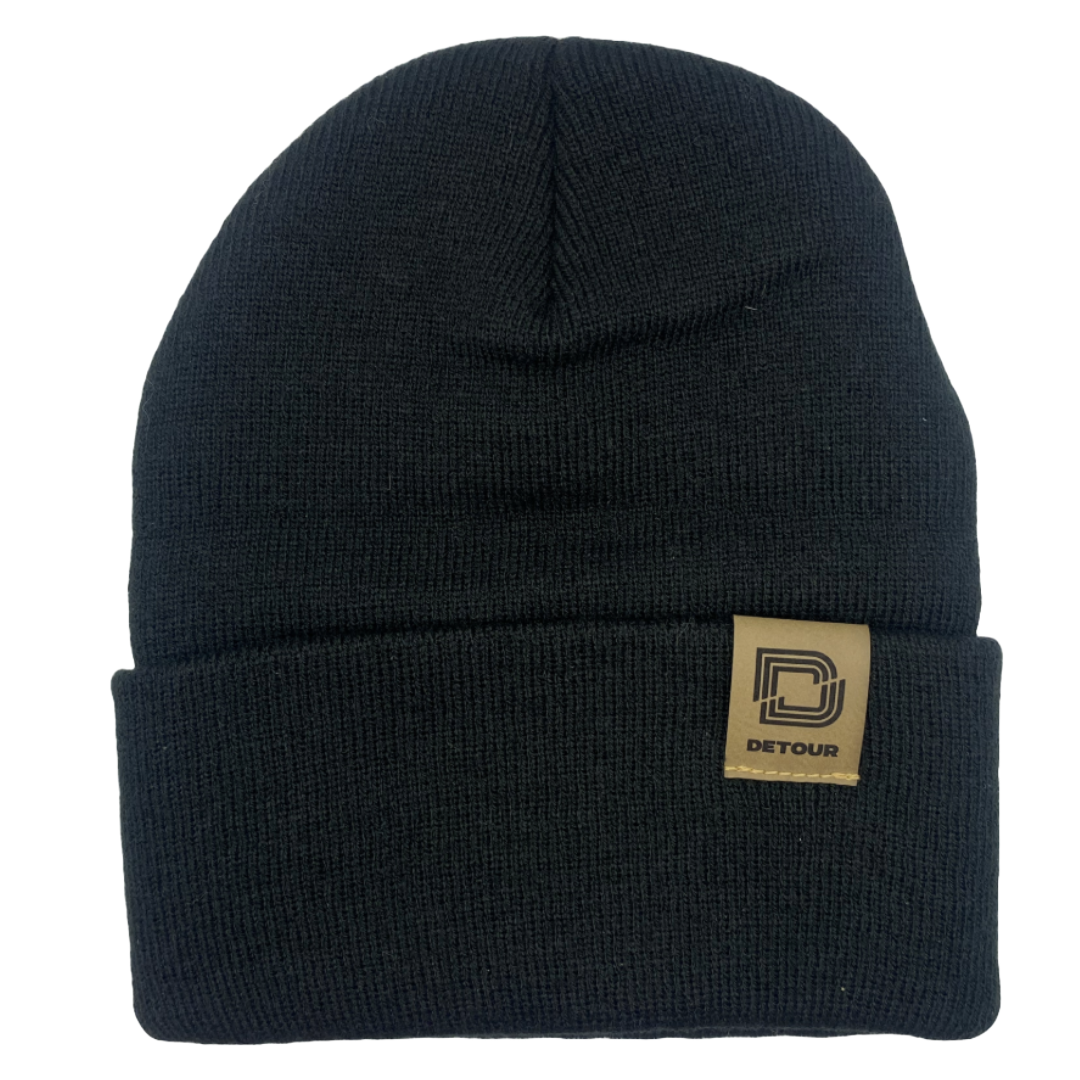 Detour Supplements: Cuffed Beanie Leather Tag