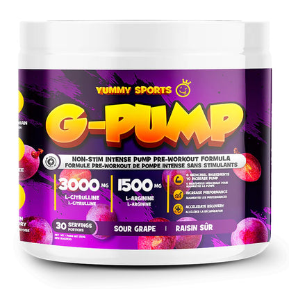 Yummy Sports: G-Pump 30 Servings