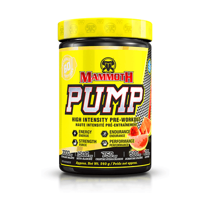 Mammoth Supplements: Pump 60 Servings