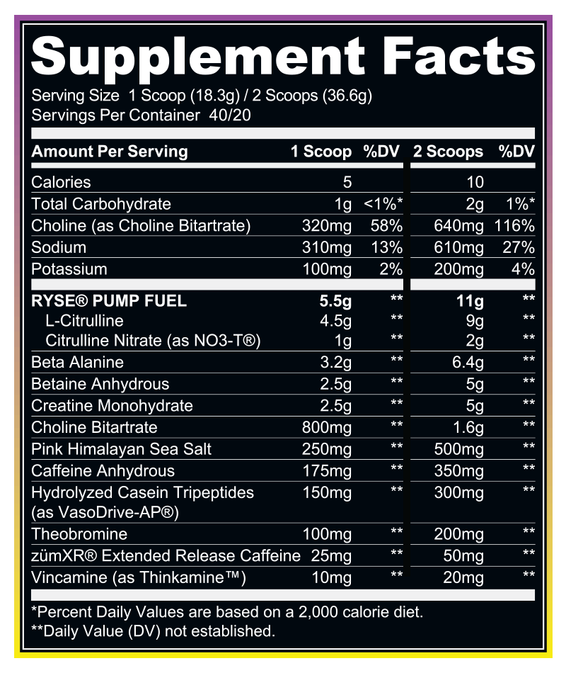 Ryse: Godzilla Pre-Workout 40 Servings